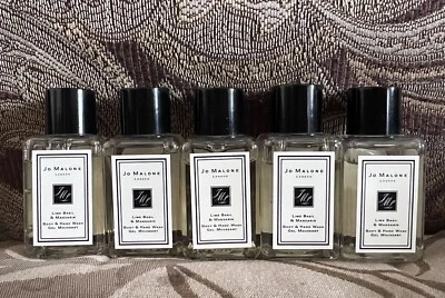 5X Jo Malone Lime Basil & Mandarin Body & Hand Wash Shower Gel 0.5oz/15ml Travel - Image 1 of 3