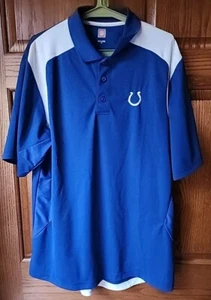 Indianapolis Colts NFL Football Polo Golf Shirt blau weiß Gr. M (fällt groß aus) - Bild 1 von 4