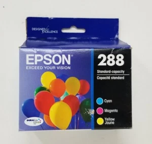 Neu Epson 288 Tricolor T288520 Durabrite Ultra Standardkapazität Tinte Ablaufdatum 2025 - Bild 1 von 2