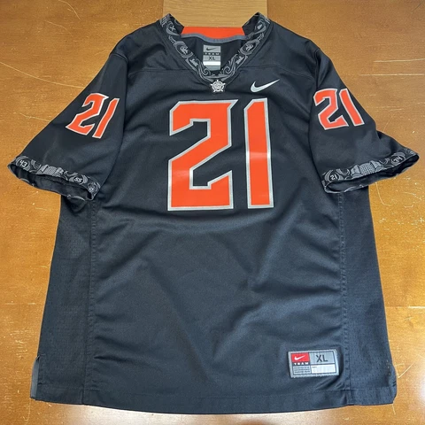 Oklahoma State Cowboys Jersey Mens XL Black #21 Nike Football Cover
