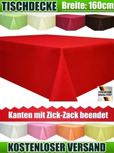 TISCHDECKE LEINENOPTIK Lotuseffekt Tischläufer SCHMUTZ ABWEISEND FLECKSCHUTZ - Bild 1 von 16