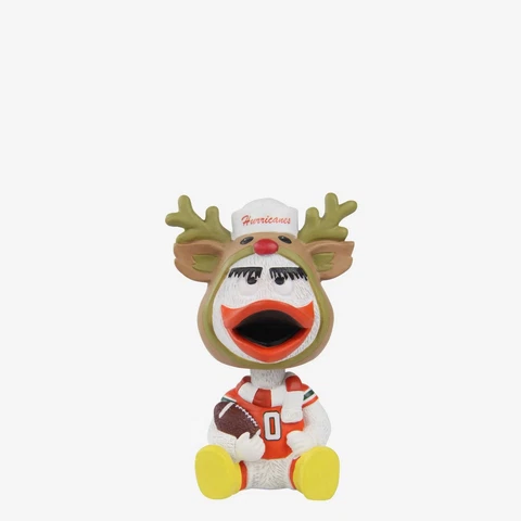 Sebastian The Ibis Miami Hurricanes Christmas Bobble Bro Mini Bobblehead NCAA Cover