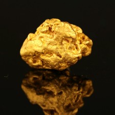 XXL Goldnugget Australien + Zertifikat 8,3 Gramm Gold Barren Münze Geschenk au17