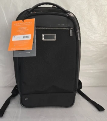 Briggs & Riley #KP-420-4 Medium Slim Backpack 17" x 12" x 5" Black - Image 1 of 4