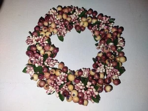 Beaded candle ring. For a 4.5" pillar candle - Picture 1 of 7