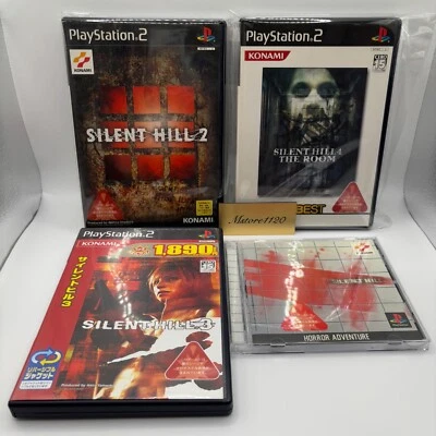 KONAMI PlayStation Silent Hill 1 2 3 4 Game Set of 4 Tested Used - Image 1 of 4