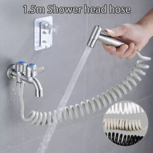 Head Spray Tap Shower Hoses Pipe Bathroom Faucet Shower Heads Extension Pipe 1/2