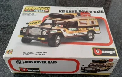 # BBURAGO-METAL KIT # LAND ROVER RAID, scala 1/25, cod.5161, MINT IN BOX  - Immagine 1 di 4