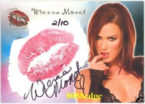 2007 BENCHWARMER AUTOGRAPH AUTO KISS: WRENNA MONET #2/10