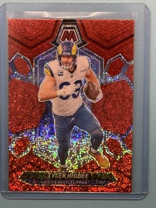 2024 Mosaic Tyler Higbee Red Sparkle Prizm #131 Rams - Picture 1 of 2