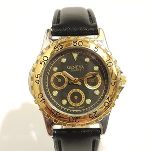 Orologio GINEVRA stile cronografo bicolore unisex moda quadrante luminoso - Foto 1 di 10