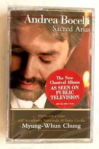 Andrea Bocelli Sacred Arias Cassette 1999 NEW & SEALED - Picture 1 of 2