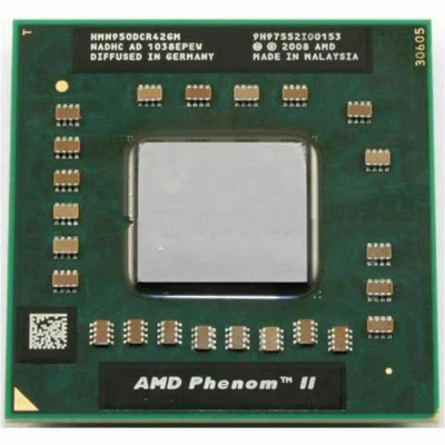 AMD Core Phenom II N950 2.1 2M 35W PGA Mobile Quad-Core CPU Processor Socket - Image 1 of 2