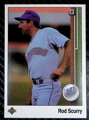1989 Upper Deck #208 - Rod Scurry - Seattle Mariners - Image 1 of 2