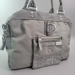 2011 Vintage George Gina & Lucy GGL Miss Perfect grau Schultertasche Handtasche Y2K - Bild 1 von 22