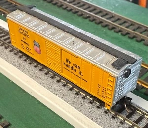 N Scale Model Power weathered Union Pacific 40’ boxcar with MTL trucks &couplers - Picture 1 of 1