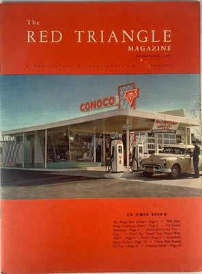 1954 - Conoco Red Triangle Company Magazine January-February - B3 - Image 1 of 4