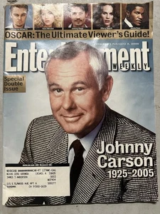 Entertainment Weekly February 4 2005 Johnny Carson Oscar Guide DiCaprio Depp - Picture 1 of 1