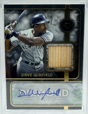 2023 Topps Diamond Icons- Dave Winfield- Autograph Bat Relic - Yankees- /10 - Image 1 of 2