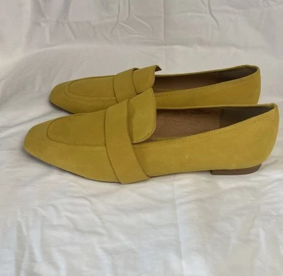 Mocasines halógenos de gamuza de oro amarillo 12 de cuero Foto 1 de 4
