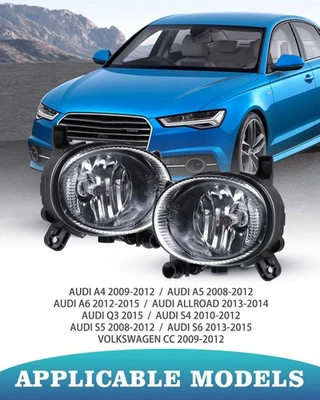 Fog Lights Clear Lens For 2012-2018 AUDI A6 Base model Driving Fog Lamps LH+RH - Изображение 1 из 4