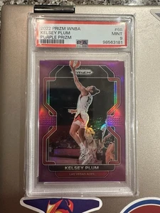 2022 WNBA Prizm Kelsey Plum /99 PSA 9 Pink Prizm Parallel LV Aces UW Sparks! - Picture 1 of 2