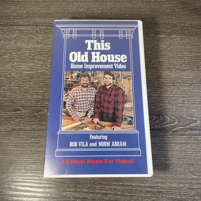 PBS This Old House Bob Vila Norm Abram Home Improvement Video VHS Tape - Image 1 of 4