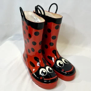 Western Chief Girls' Lady Bug Rain Boots Size US 2 - Picture 1 of 7