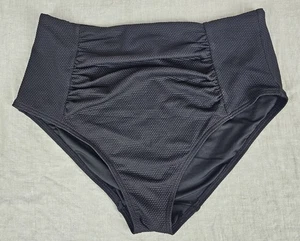 Niptuck Badeanzug Unterteil Bauchkontrolle schwarz Gr. 10 strukturiert hohe Taille volle Abdeckung - Bild 1 von 6