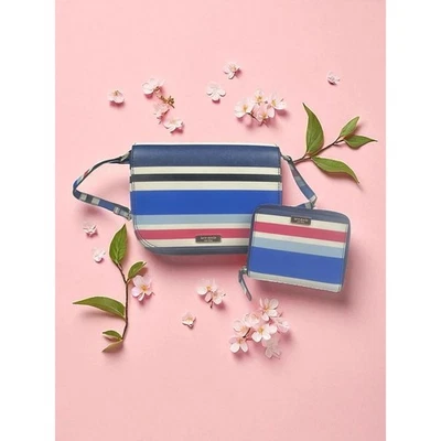 Kate Spade Laurel Way Grande Carsen Bandolera Bolso y Cartera Clásico Rayas Conjunto Foto 1 de 4