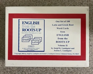 Like New English From The Roots Up Vol. 2 Latin Greek Root Word Cards SAT Vocab - Picture 1 of 5