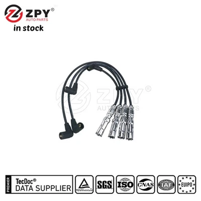 ZPY Hight Quality Glossy Ignition Cable Wire Kit For SEAT SKODA 06A 905 409A - Image 1 of 4
