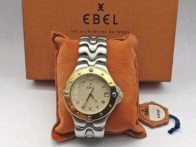 Ebel Sportwave Men’s Two-Tone Quartz Watch – Ref. 6187631 – New Old Stock w/ Box Foto 1 de 4