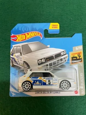 HOT WHEELS LANCIA DELTA INTEGRALE WHITE BAJA BLAZERS MINT ON CARD 117 - Image 1 of 4