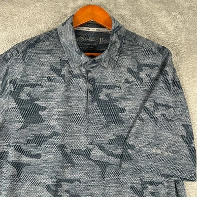 Walter Hagen Polo Shirt Mens XL Gray Camo Golf Performance 11 Majors - Image 1 of 4