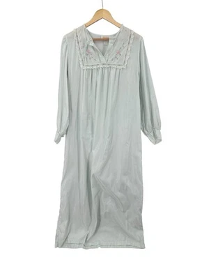 Camisón vintage de satén largo completo Barbizon para mujer talla L floral encaje romántico Foto 1 de 4