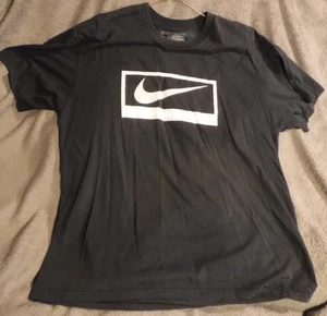 NIKE PERFORMANCE T-SHIRT GRÖSSE LARGE T-SHIRT GRAU & WEISS - Bild 1 von 6