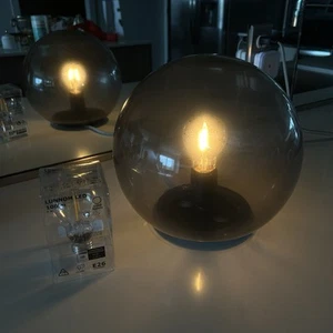 Modern Warm Round Different Dark Aesthetic Table Lamp Accent Lamp W/ Extra Bulb - Picture 1 of 4