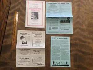 1932 Chicago Cook County Fair Kennel Club Catalogue + Inserts Dog Show Book - Picture 1 of 18