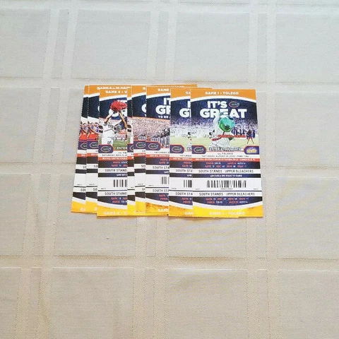 2013 FLORIDA GATORS FOOTBALL TICKET STUBS Cover
