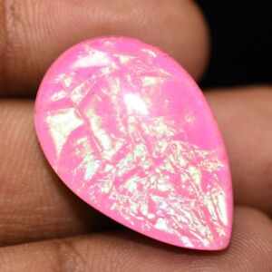 AA+ GLORIOUS PINK TRIPLET OPAL PEAR LAB-CREATED GEMSTONE CAB 24 CTS FOR SALE