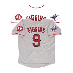 Chone Figgins 2002 Anaheim LA Angels World Series Home & Road Men's Jersey - Picture 1 of 10