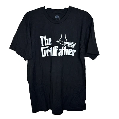 Camiseta negra The Grillfather para hombre talla L Godfather Grill barbacoa divertida camiseta gráfica Foto 1 de 4
