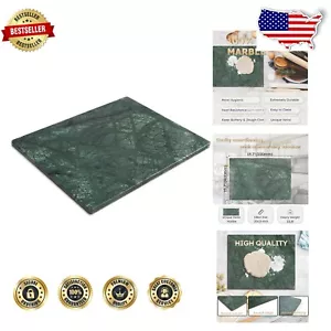Elegant 20x16 Inch Green Marble Cutting & Pastry Board – Non-Porous Kitchen Tool - Picture 1 of 10