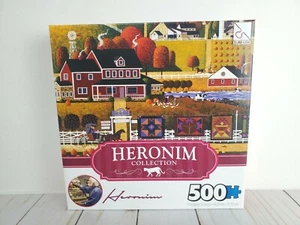 Heronim Collection AMISH QUILT SALE 500 Piece Puzzle - NEW SEALED! - Picture 1 of 7