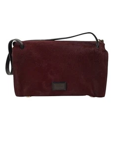 Stuart Weitzman Damen Vintage Tasche Kastenform Leder Fell Verstellbar Bordeaux - Bild 1 von 12
