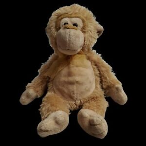 Animal Alley Orangutan Monkey Tan Beige Brown Fluffy 2009 Stuffed Plush Toy 12"