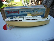 bateau electrique RMS orcades de TRIANG,52 cm,boite,jep,joustra,marx,rico,alps