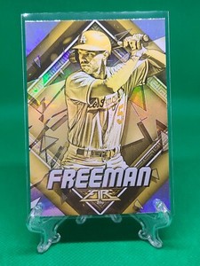 Freddie Freeman Gold Minted Flame Foil Parallel SP 2022 Topps Fire Base Set #33