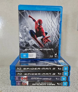 Spider-Man & The Amazing Spider-Man Bluray Bundle x5 - Picture 1 of 8